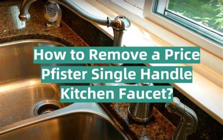 How do you remove a Price Pfister faucet?