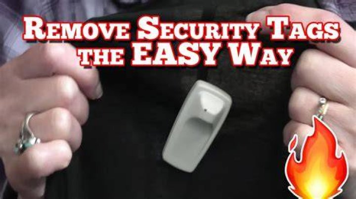 How do you remove a security tag from clothing?