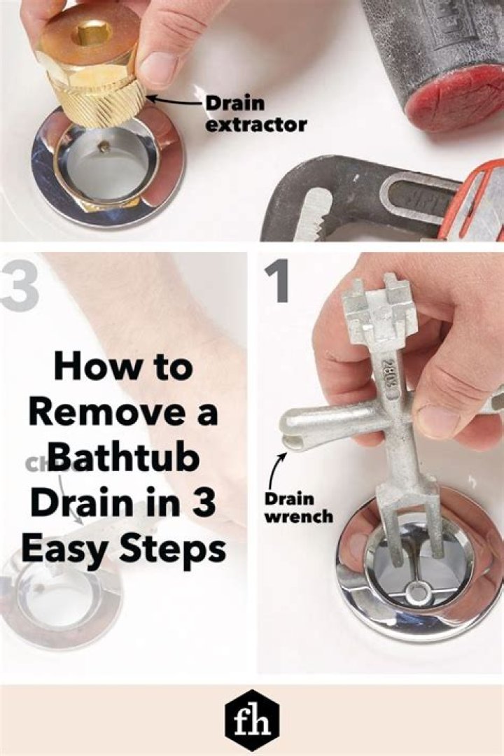 How do you remove a small bathtub drain?