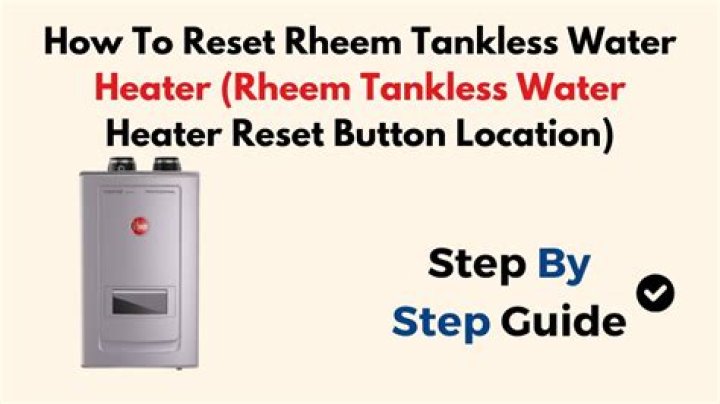 How do you restart a Rheem water heater?