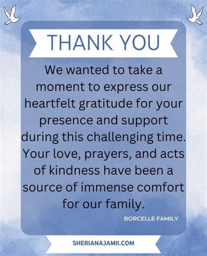How do you say thank you to a family member?