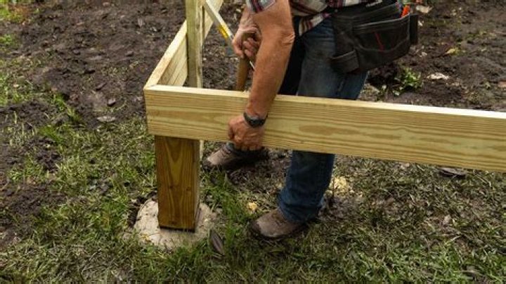 How do you secure a 4×4 to the ground?