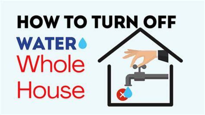 How do you shut off a water line in a house?