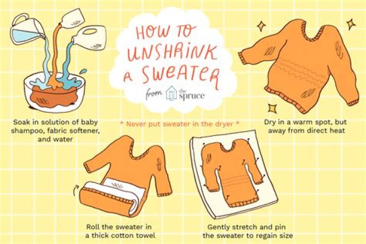 How do you stretch a shrunken wool sweater?