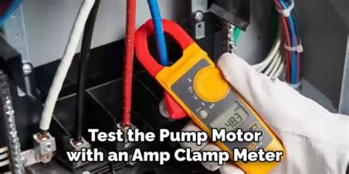 How do you test a water pump with a multimeter?