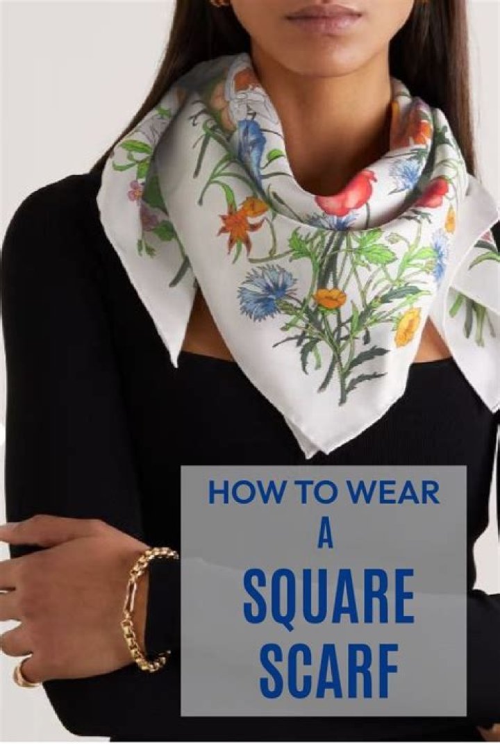 How do you tie a large square scarf?