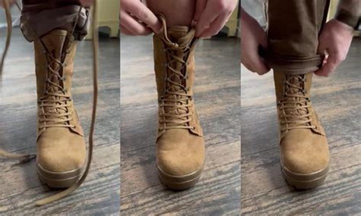 How do you tie laces in military style?