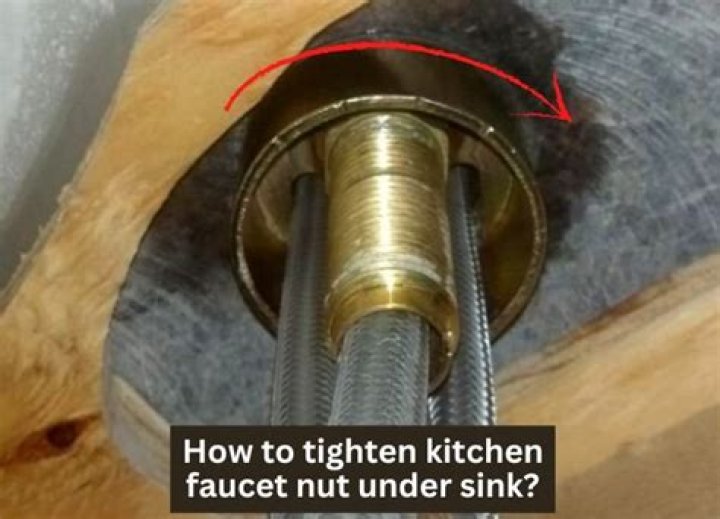 How do you tighten a nut under the kitchen sink?