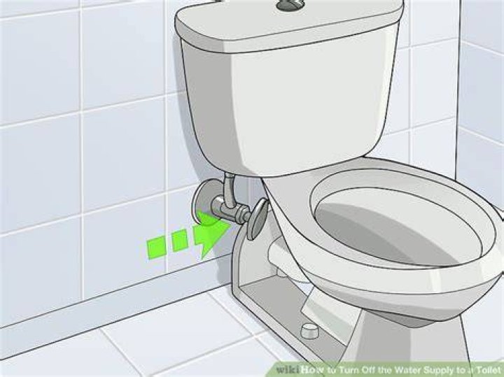 How do you turn off water to downstairs toilet?