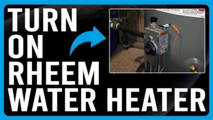 How do you turn the hot water on a Rheem?