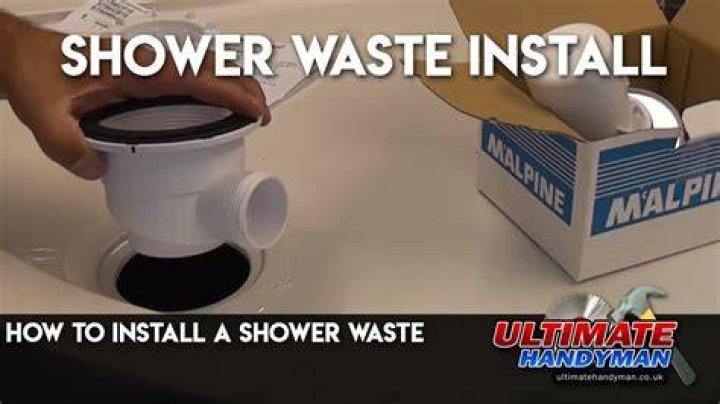 How do you unblock a shower waste pipe?