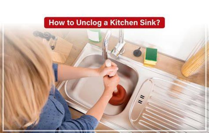 How do you unclog a mud sink?