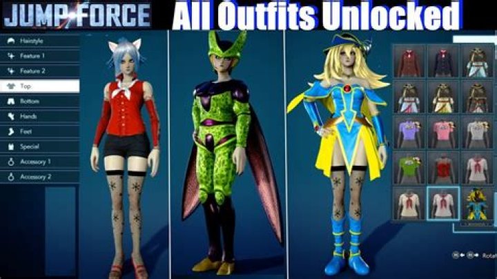How do you unlock all the outfits in jump force?