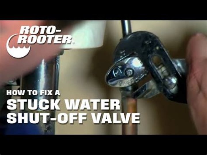 How do you unstick plumbing valves?