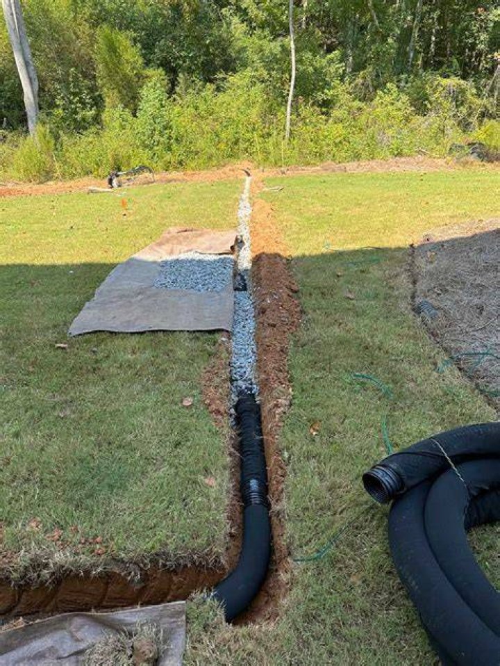 How does a French drain in your back yard work?