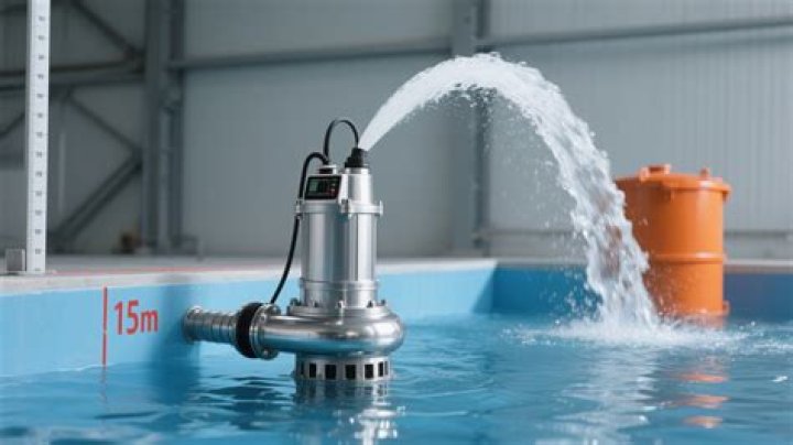 How far can a submersible pump push water horizontally?