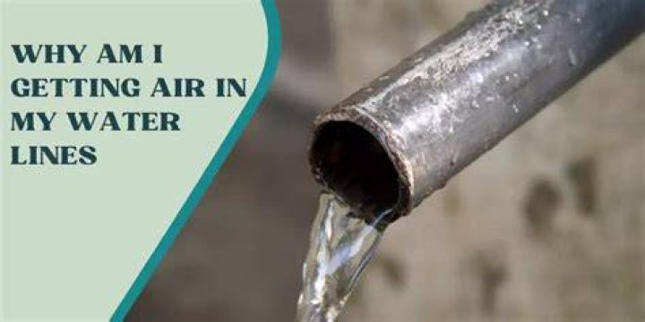 How is air getting into my water lines?