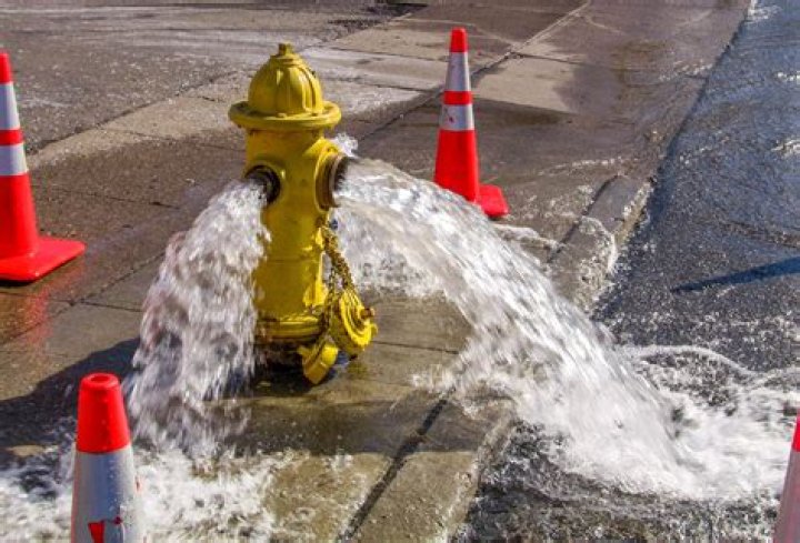 How is water bled out of a fire hydrant?