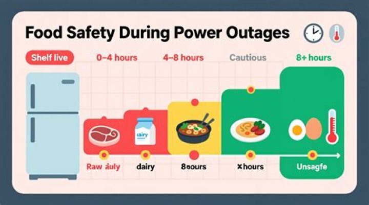 How long does food stay good in the fridge without power?