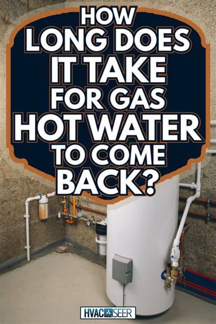 How long does it take for hot water to come back gas?