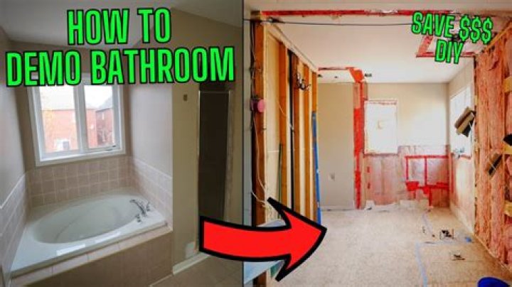How long does it take to demo a bathroom?