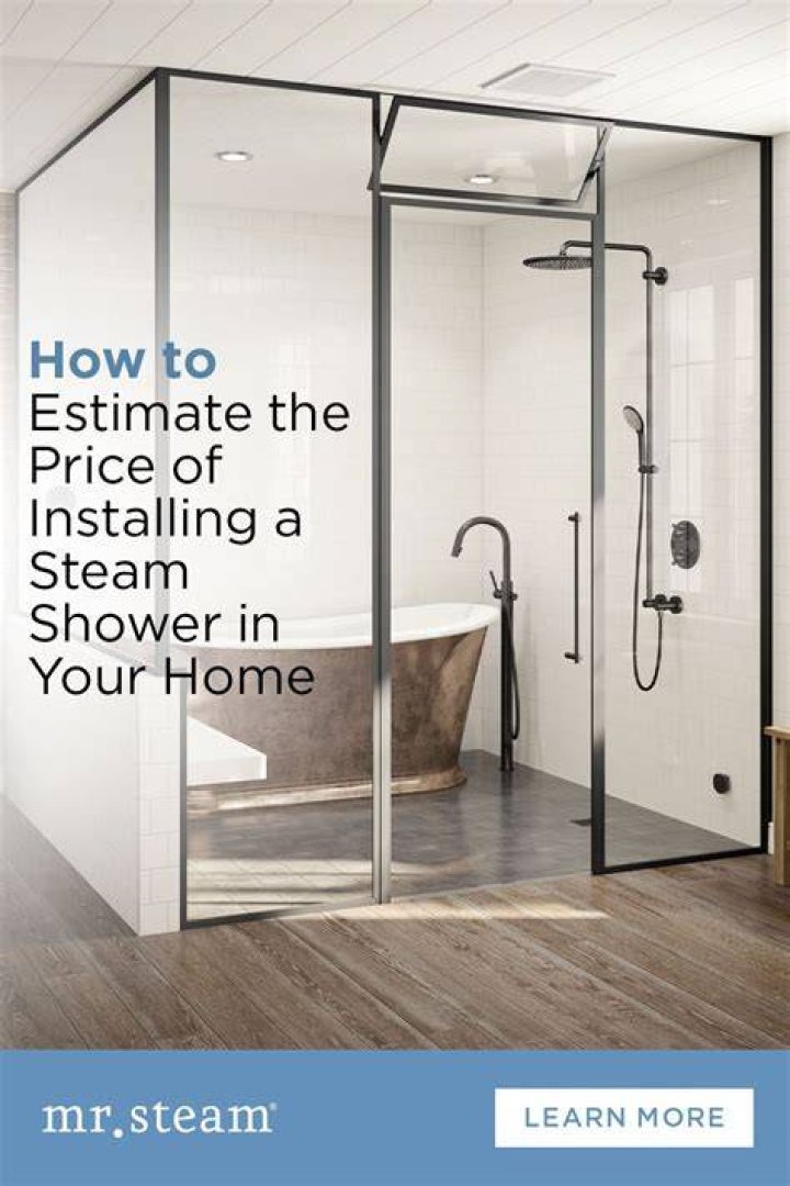 How long should it take for a steam shower to heat up?