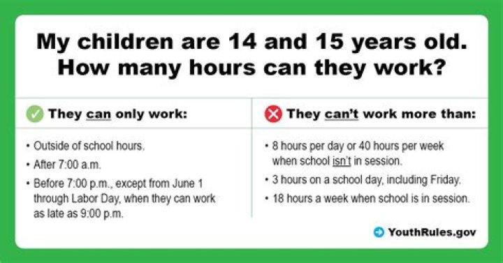 How many hours can a 14 year old work in Ontario?