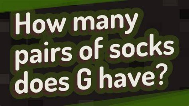 How many pairs of socks does G have?
