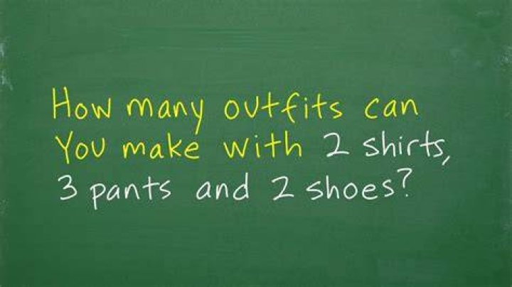 How many shirts and 4 pairs of pants make an outfit?