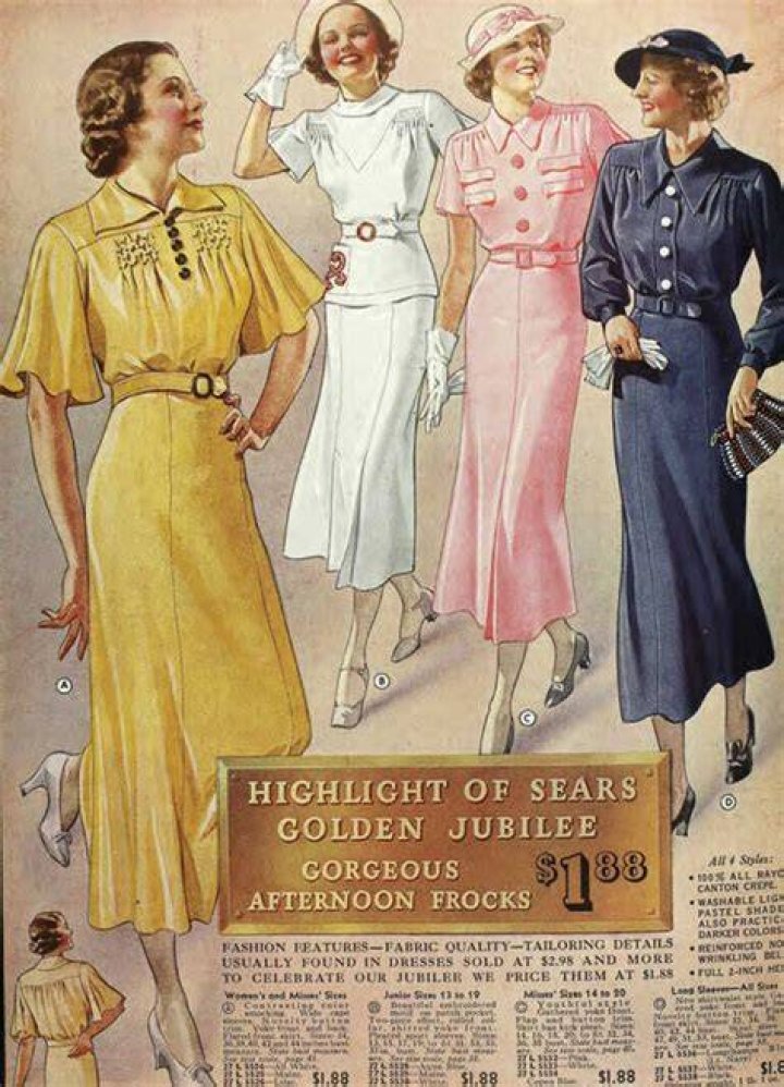 How much did clothes cost in 1930s?