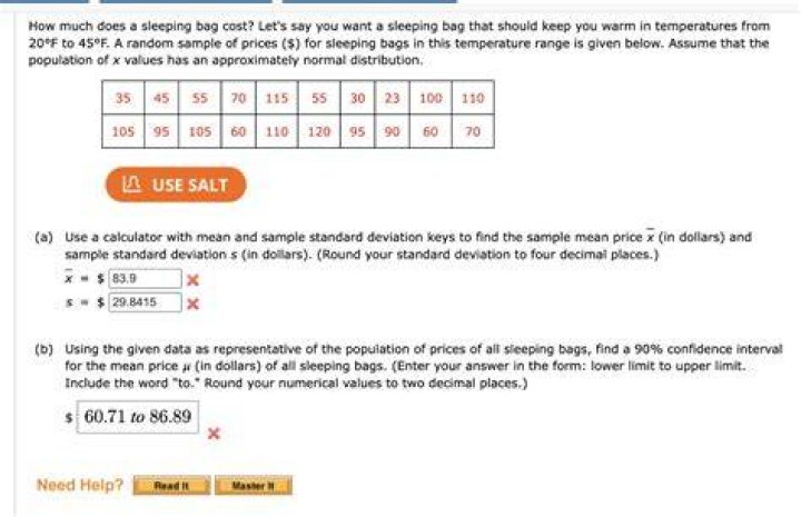 How much does a normal sleeping bag cost?