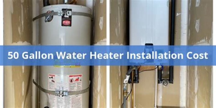 How much does it cost to install a 50 gallon water heater vent?