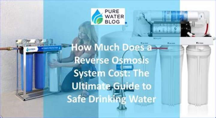 How much does it cost to install a reverse osmosis water system?