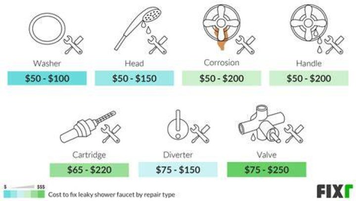 How much does it cost to repair a leaky shower?