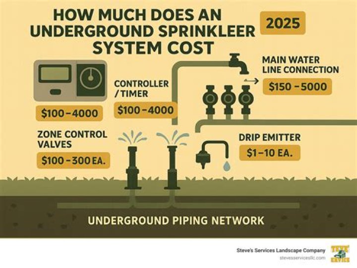 How much does it cost to replace 3 sprinkler valves?
