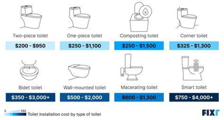 How much should it cost to install a new toilet?