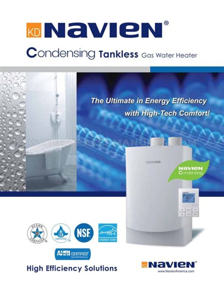 How often does the navien 210 quit heating water?