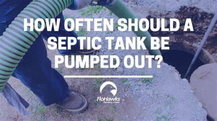 How often should a septic tank be pumped out?