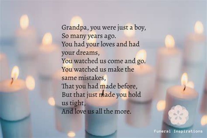 How old was my grandfather when he died?