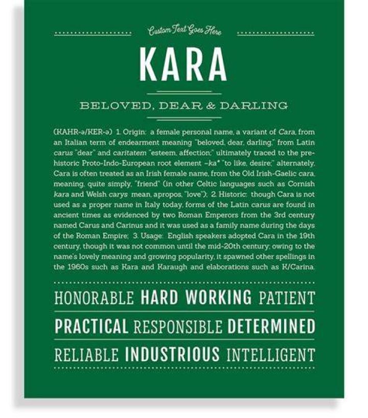 How rare is the name Kara?