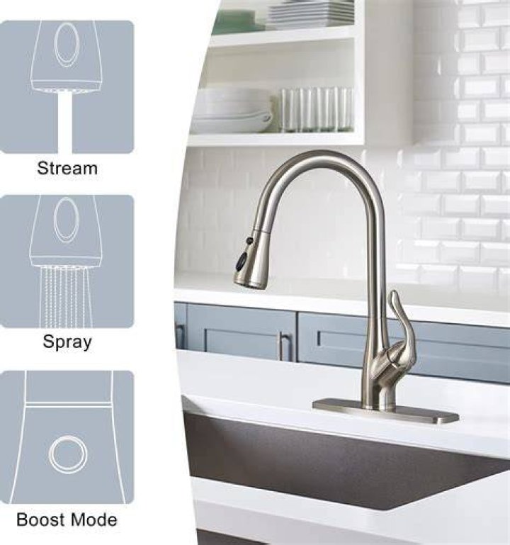 How to check the pressure in a kitchen faucet?