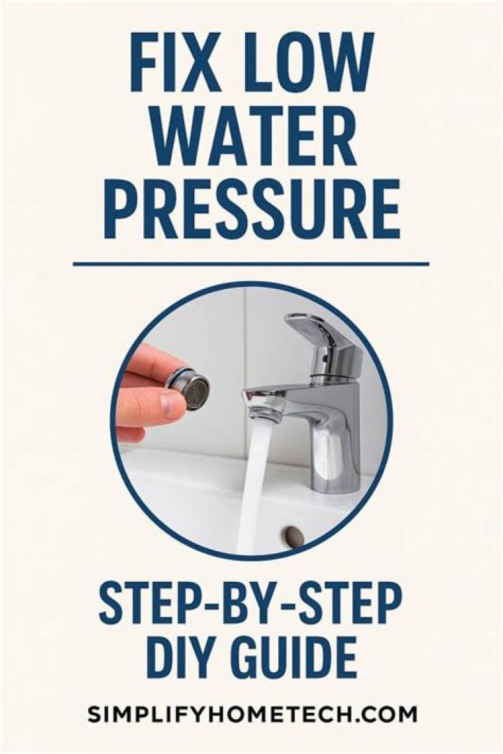 How to fix low water pressure in your home?