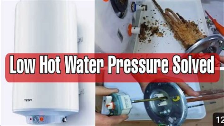 How to fix no water pressure from a hot water heater?