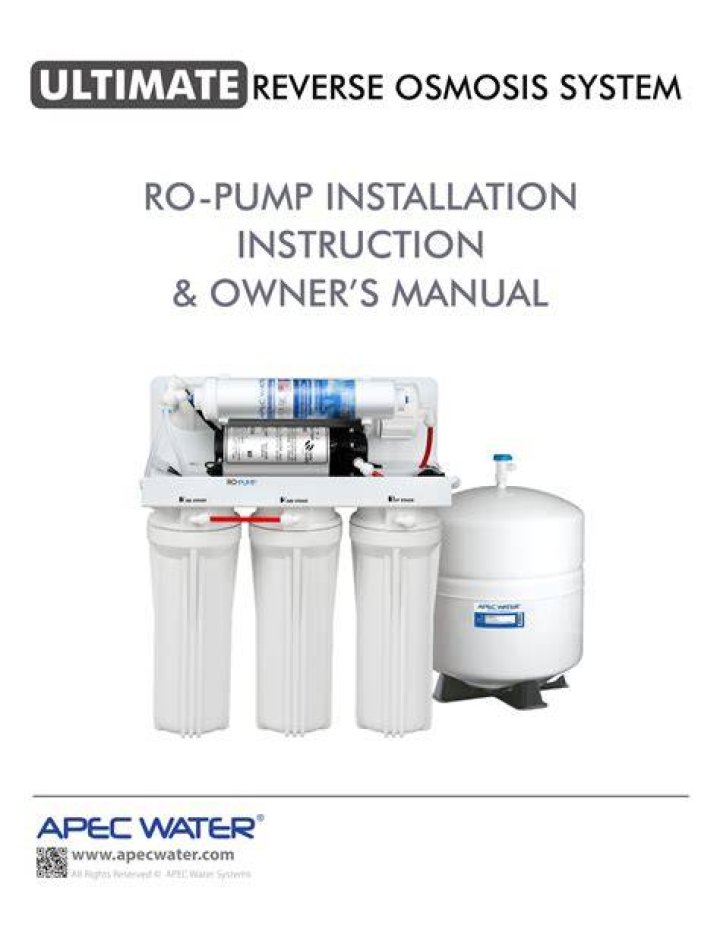 How to install an APEC ultimate Ro pump?