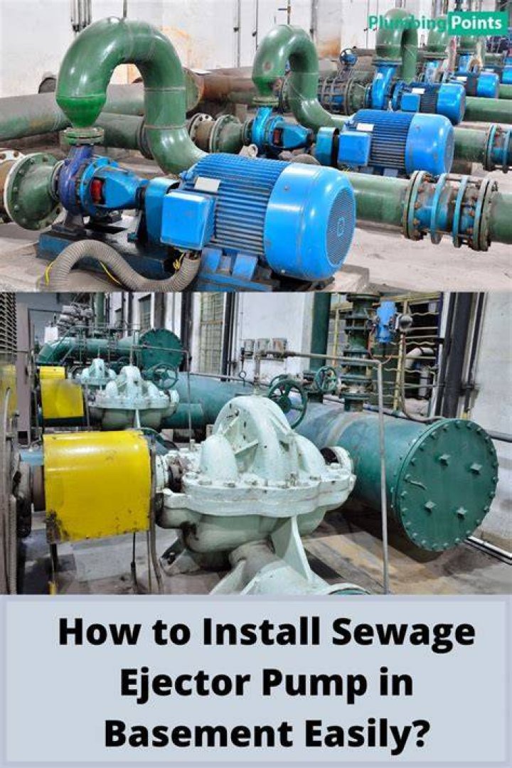 How to install sewage ejector pump in basement easily?