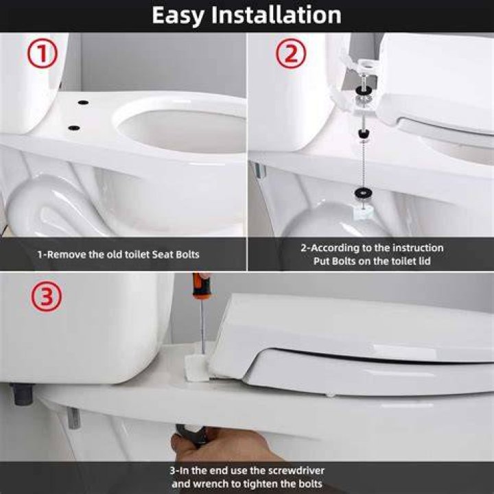How to remove the screws on a toilet seat?