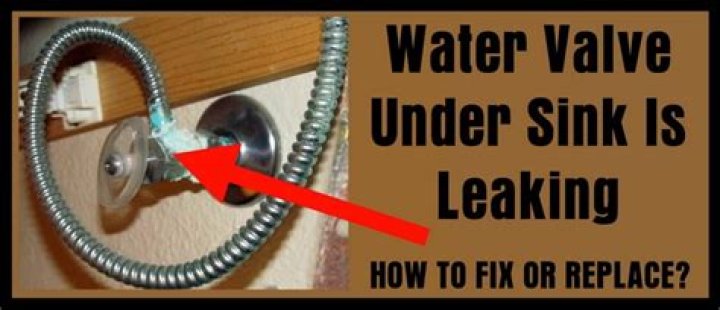 How to repair a sink water supply line leak?