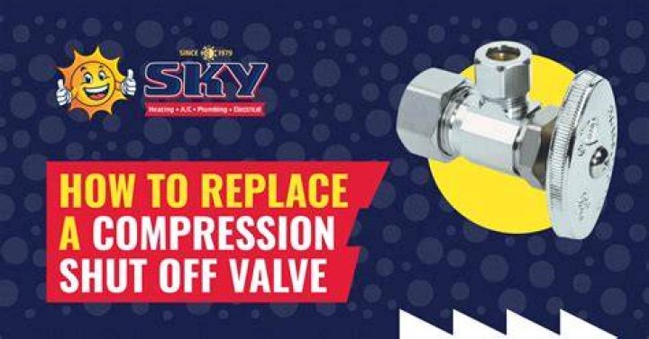 How to replace compression shut off valve?