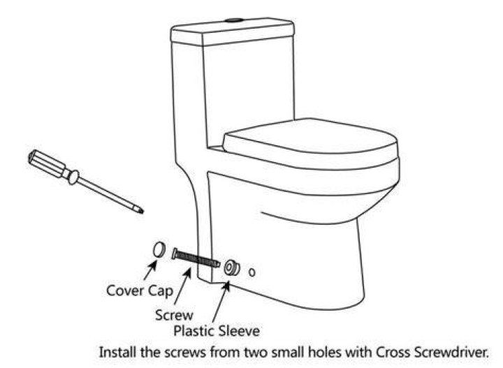 How to replace the seat on a 1 piece toilet?