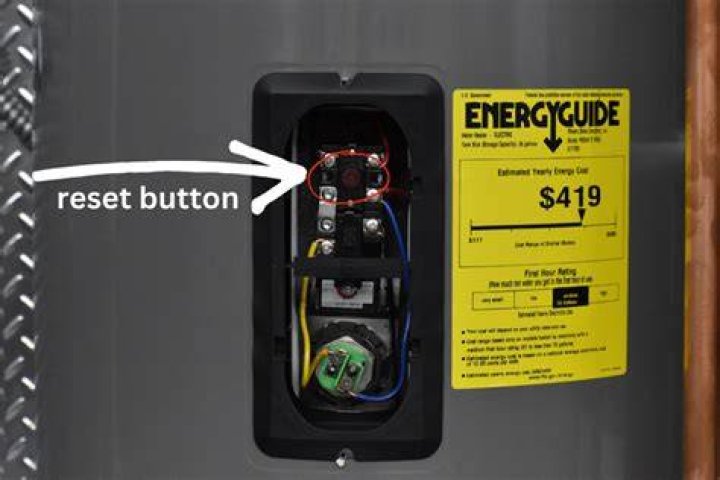 How to reset a GE smart water heater?